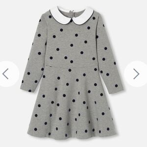 Jacadi Polka Dot Gray Kids Dress